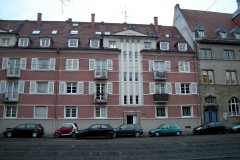 01 | Kulturdenkmal Blücherstr. 22, Karlsruhe, Bestand Straßenseite (vor Dachsanierung), LP 6-8